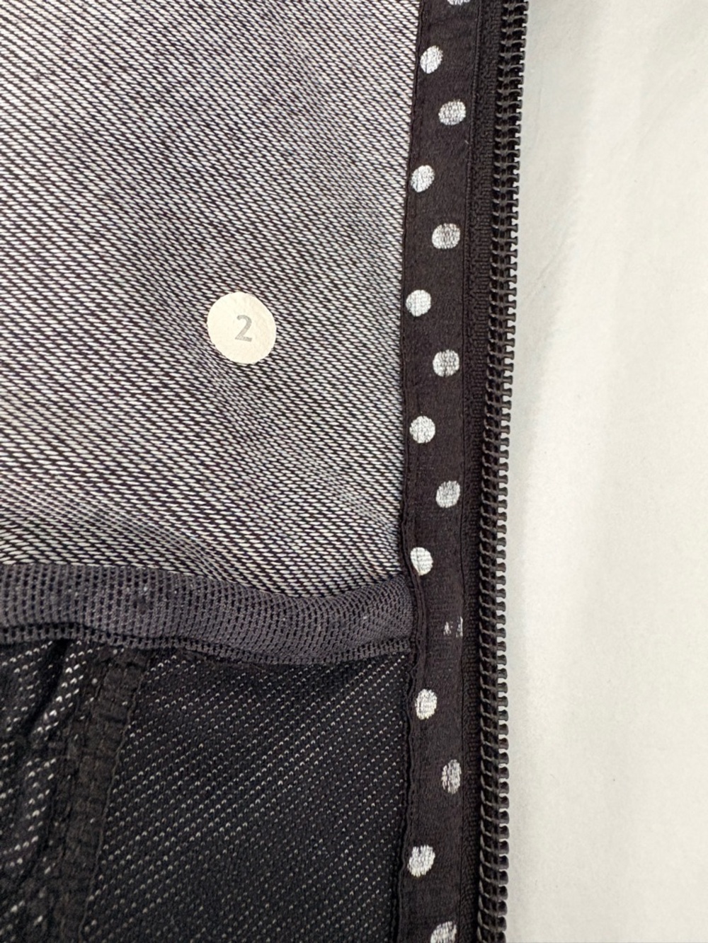 Lululemon Smocked Bomber Jacket Sz 2 Black Denim Slub EUC - Picture 5 of 9